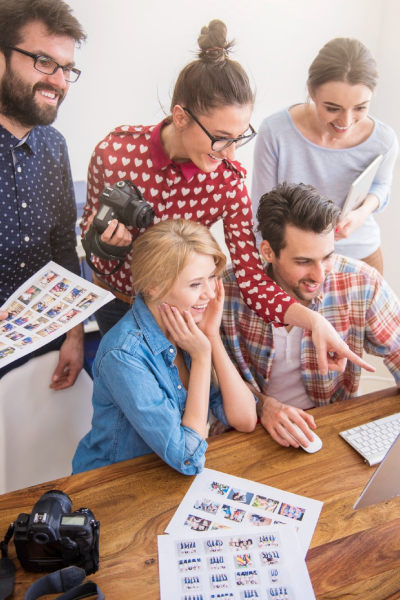 Equipo de trabajo Ocean print para soluciones integrales de imprenta