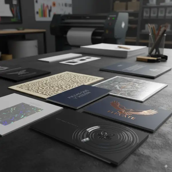 Acabados premium como barniz UV y hot-stamping