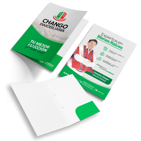 Carpetas troqueladas premium personalizadas