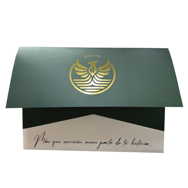 Carpetas premium pan de oro personalizadas