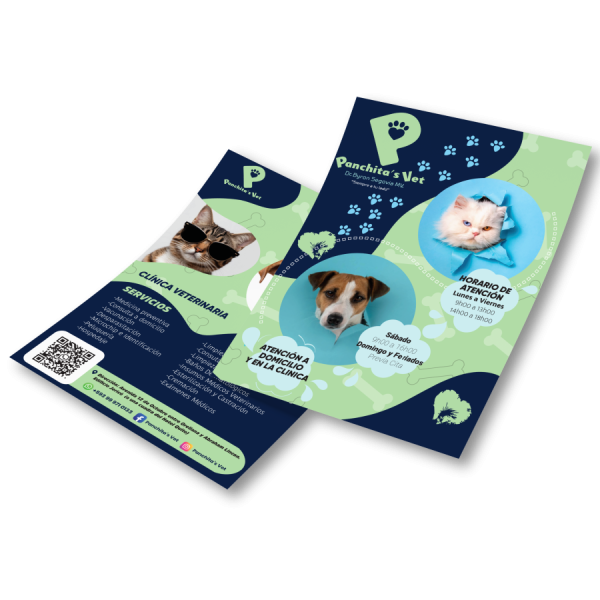 Volantes A5 Personalizados en Papel Couche