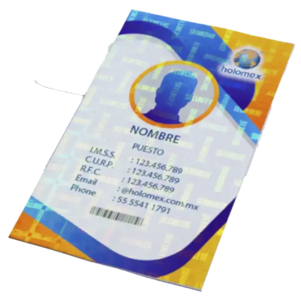 Acabado Holográfico para Credenciales