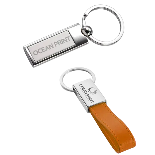 Llavero metálico grabado