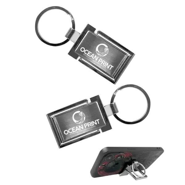 Llavero de metal porta celular