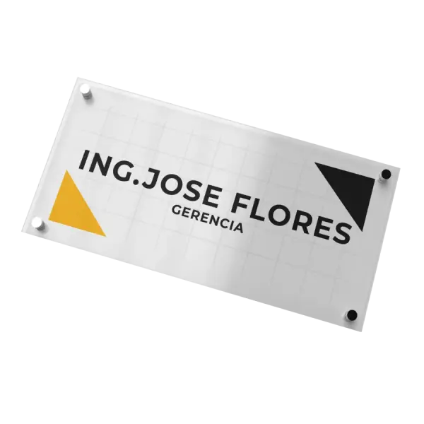 Placa para cargos corporativos